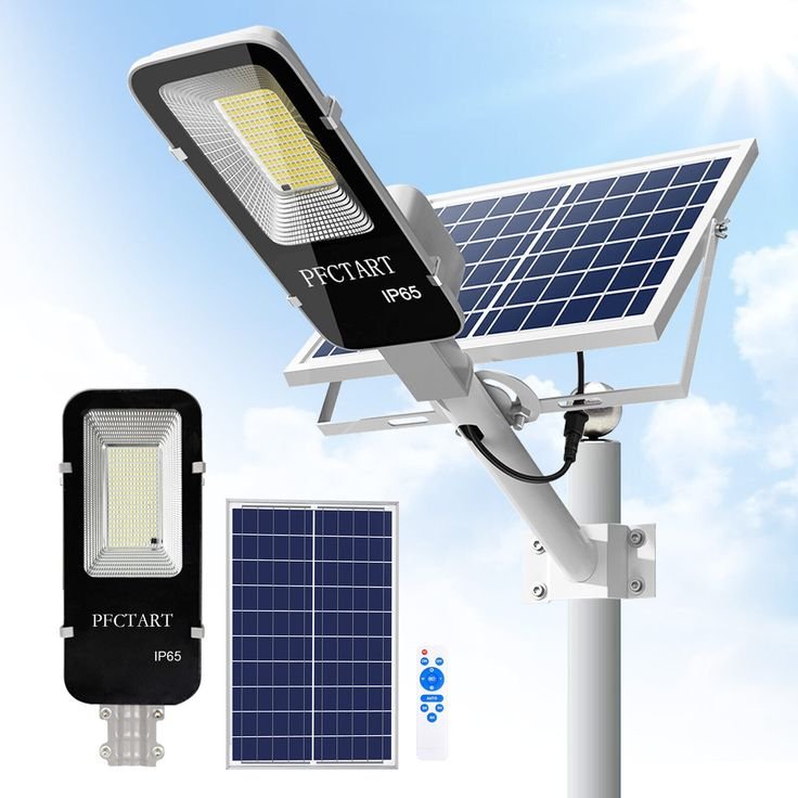150W Commercial Solar Street Lights LED Lamp Outdoor Area Dusk To Dawn Wall Lamp